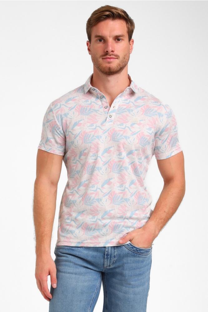 KLEURRIJKE JERSEY POLO 235922 SAND